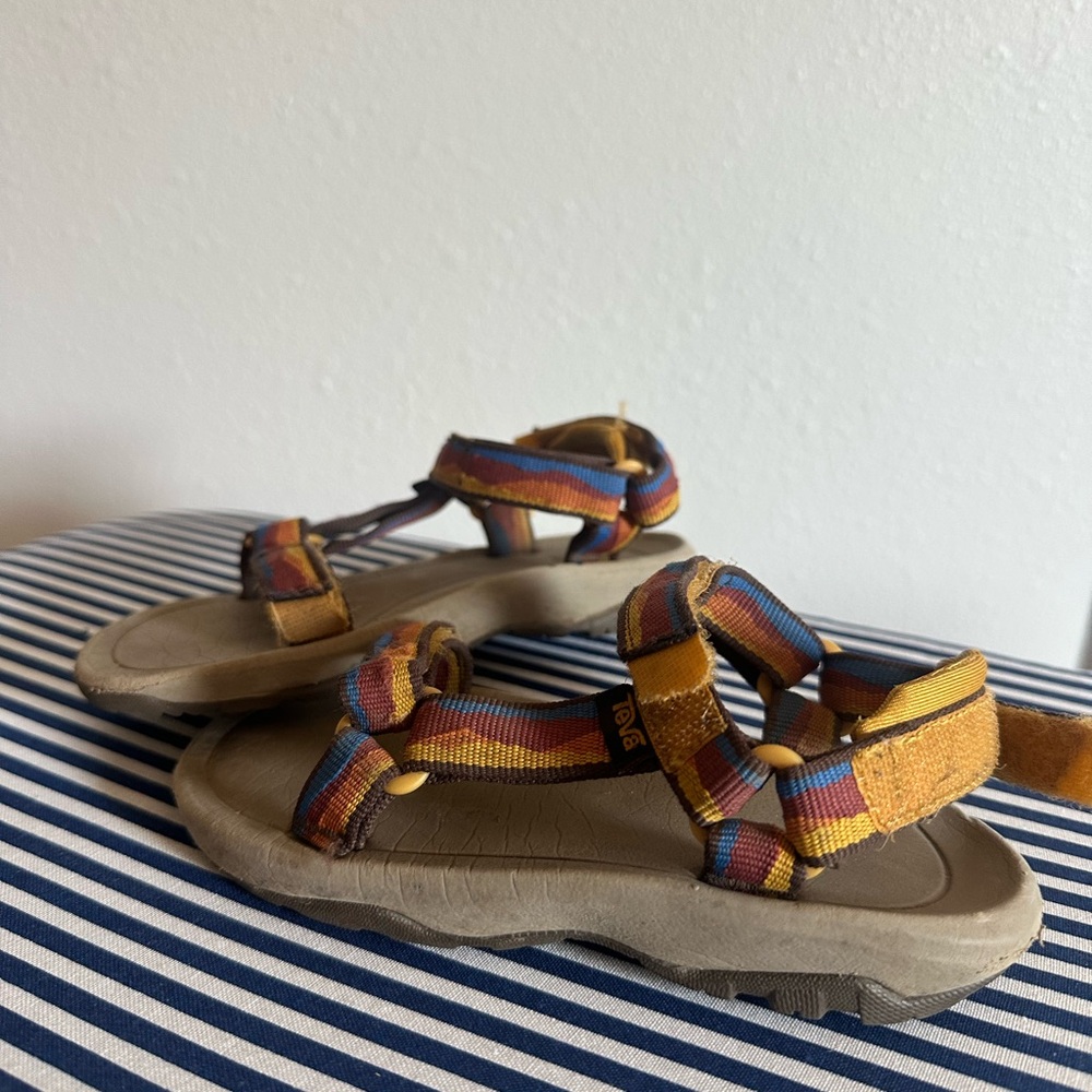 Teva Yellow and Blue Sandals Comfortable Footwear